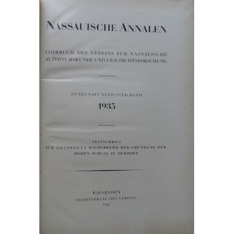 Nassauische Annalen 55, 1935