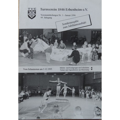 Turnverein 1864 Erbenheim e. V., Vereinsmitteilungen Nr. 1, 44 Jahrgang, Januar 1996